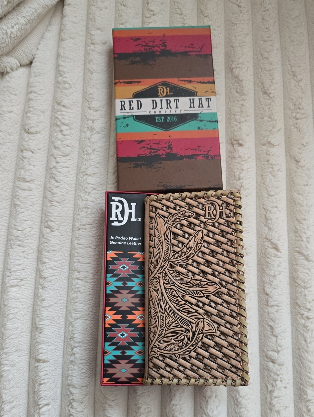 NIB Red Dirt Hat Co. Junior Rodeo Leather Wallet